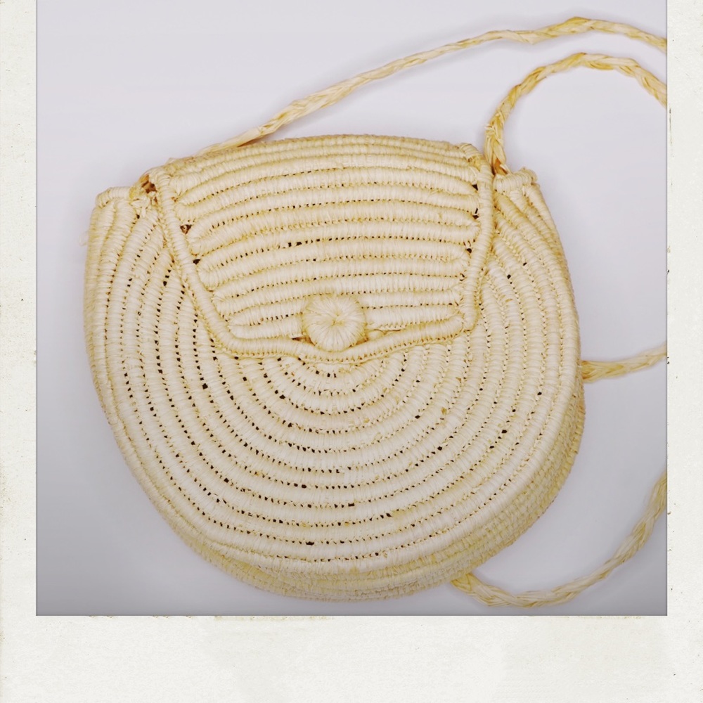 Moroccan Woven Raffia Bag